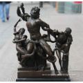 Outdoor Decoration Life Size metal crafts bronze nude man sculpture